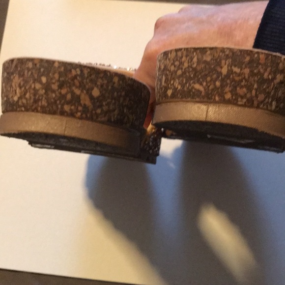 Forever Women's Glitter Cork Slides - Size 6-1/2 - Picture 11 of 14